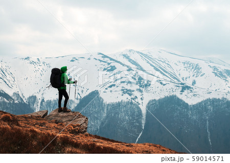 Amazing landscape with snowy mountains range Amazing landscape with snowy mountains range 59014571