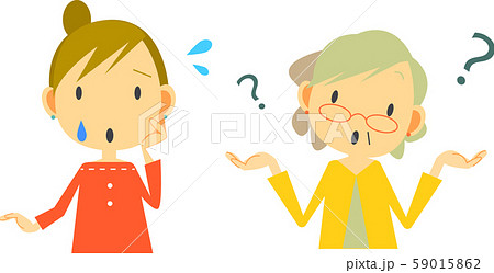 家族トラブル　痴呆　女性 59015862