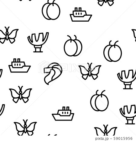 Singapore Vector Seamless Pattern 59015956