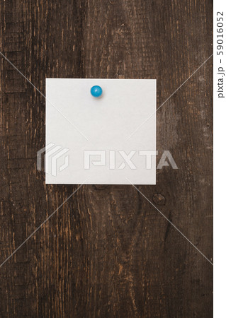 blank sheet for notes on wooden background 59016052