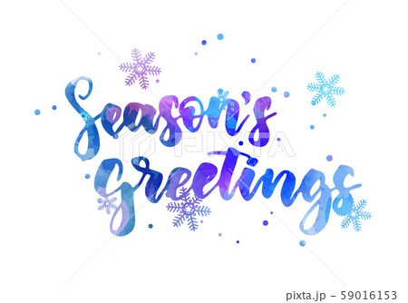 Season's greetings holiday lettering Season's greetings holiday lettering 59016153