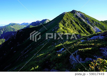 赤椰岳と空木岳 59017449