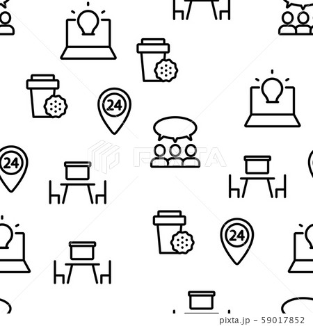 Coworking Vector Seamless Pattern Coworking Vector Seamless Pattern 59017852