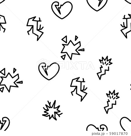 Crack Things Vector Seamless Pattern 59017870