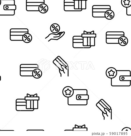 Loyalty Program Bonus Vector Seamless Pattern Loyalty Program Bonus Vector Seamless Pattern 59017895