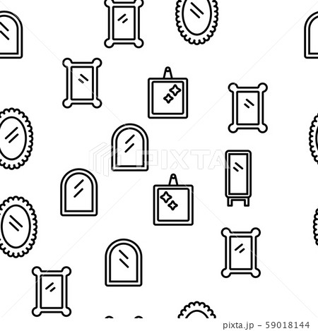 Mirror Different Form Vector Seamless Pattern 59018144