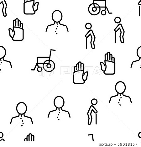 Orthopedic Collection Vector Seamless Pattern 59018157