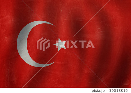 Old art flag background. Travel in Turkey Old art flag background. Travel in Turkey 59018316