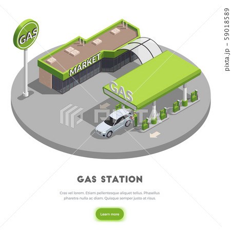 Auto Gas Station Concept 59018589