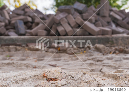 Road repair. Paving slabs. Building material for the road. Road repair. Paving slabs. Building material for the road. 59018860