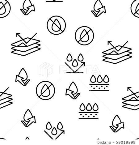 Waterproof, Water Resistant Materials Vector Seamless Pattern Waterproof, Water Resistant Materials Vector Seamless Pattern 59019899