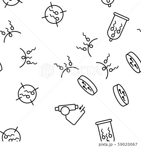 Sperm Cells Vector Seamless Pattern 59020067