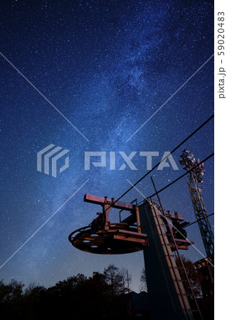 天の川とリフト 天の川とリフト 59020483
