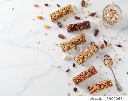 Set of different granola bars Set of different granola bars 59020664