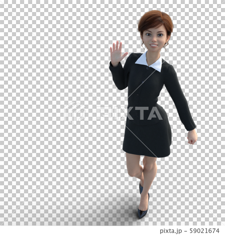 統一perming3DCG插圖素材中的女人 統一perming3DCG插圖素材中的女人 59021674