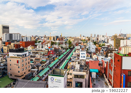 東京　浅草　浅草寺　仲見世通り 59022227