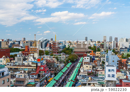 東京　浅草　浅草寺　仲見世通り 59022230