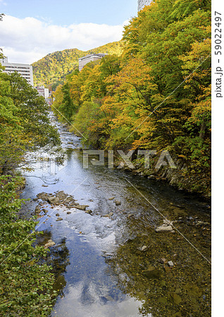 秋の定山渓 二見吊橋からの眺め 秋の定山渓 二見吊橋からの眺め 59022497