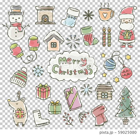 Winter icon set Christmas Winter icon set Christmas 59025080