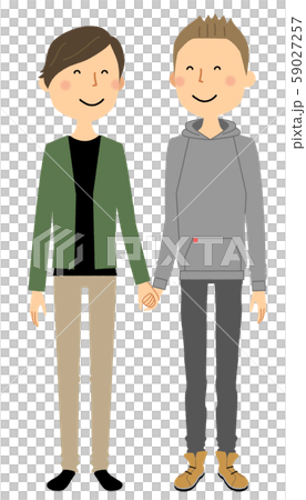 Same-sex couple holding hands 59027257