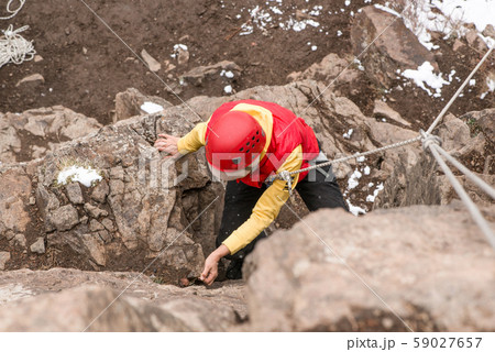 rock climber on the mount rock climber on the mount 59027657