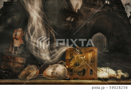 Surrealistic collage "Dreams" 59028256