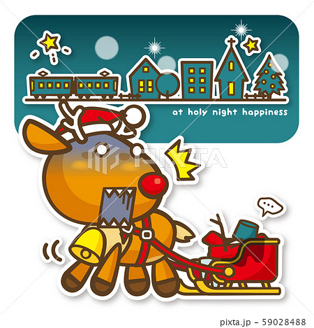 はっぴークリスマス 消えた乗客に驚くトナカイさん(夜) はっぴークリスマス 消えた乗客に驚くトナカイさん(夜) 59028488