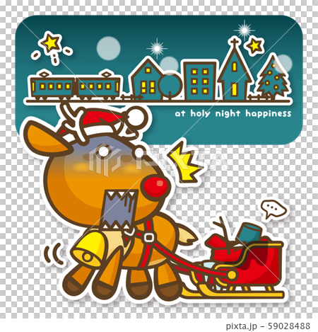 はっぴークリスマス 消えた乗客に驚くトナカイさん(夜) はっぴークリスマス 消えた乗客に驚くトナカイさん(夜) 59028488