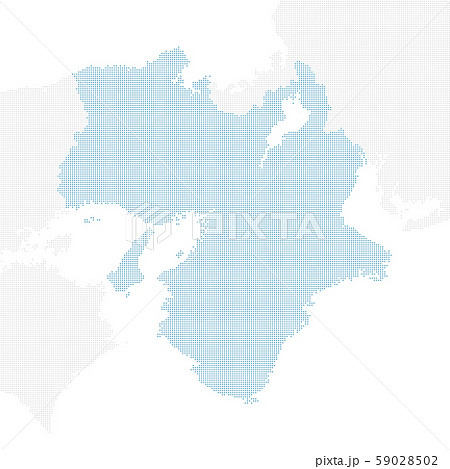 dotted Japan map, Kansai region 1 59028502