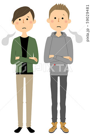 同性カップル　友人　ため息 59029481