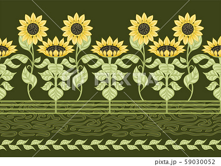 Sunflower. Seamless pattern Sunflower. Seamless pattern 59030052