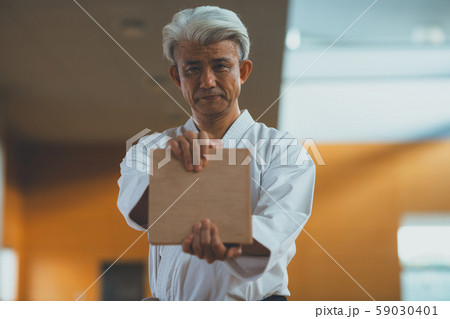 空手家　板割り 59030401