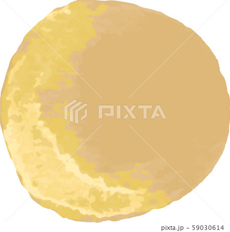 水彩 Watercolor イラスト 丸 Circle Gold ゴールド 金 クリスマス のイラスト素材