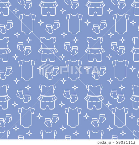 Seamless pattern with baby clothes Seamless pattern with baby clothes 59031112