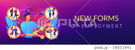 Employee sharing concept banner header. 59031941