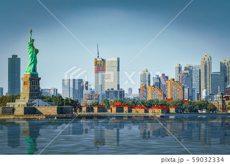 Statue of Liberty on Liberty Island on the 59032334