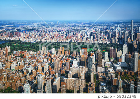View of New York,  Manhattan  and Central park 59032349