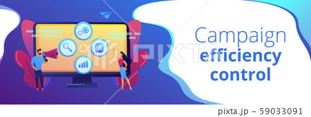 Marketing campaign management concept banner header. 59033091