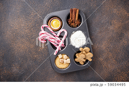 Ingredients for baking Christmas cookies Ingredients for baking Christmas cookies 59034495