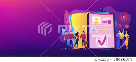 HR software concept banner header. 59036075