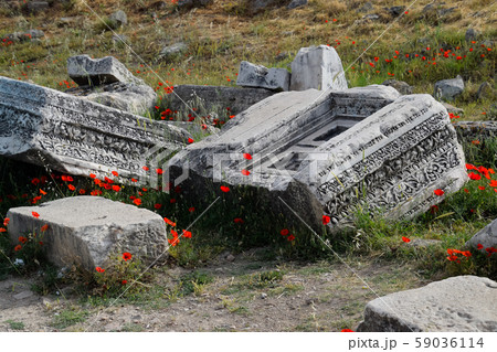 Fragments of ancient buildings, ruins of the 59036114