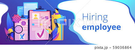 Hiring employee concept banner header. 59036864