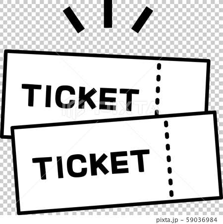 Simple Ticket Illustration Stock Illustration
