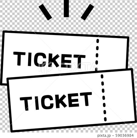 Simple Ticket Illustration Stock Illustration