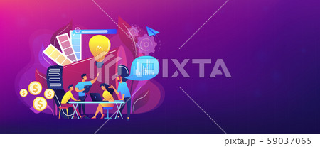 Digital marketing team concept banner header. Digital marketing team concept banner header. 59037065