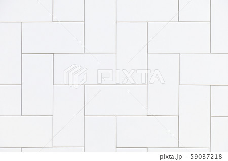 White ceramic brick tile wall 59037218