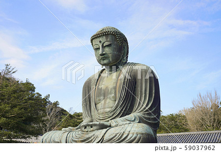 日本の鎌倉都市景観 鎌倉大仏などを望む 日本の鎌倉都市景観 鎌倉大仏などを望む 59037962