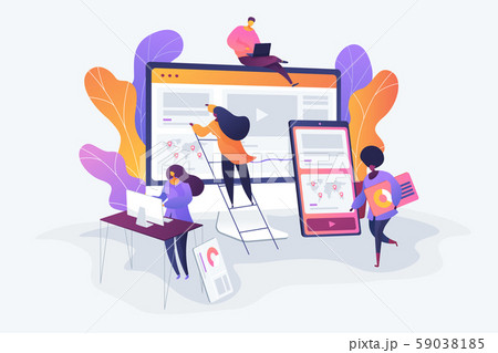 Web design development concept vector illustration 59038185