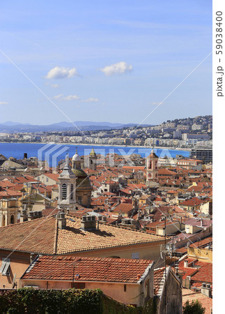 View of Nice town and sea, French Reviera, France 59038400