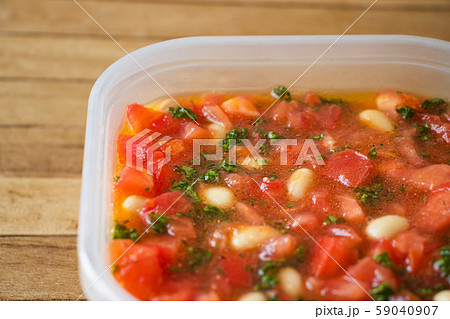 作り置き料理 トマトと大豆とパセリのマリネ 作り置き料理 トマトと大豆とパセリのマリネ 59040907